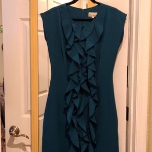 Teal cocktail dress